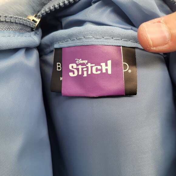 BIOWORLD X STITCH Disney Fuzzy Blue Backpack - Picture 7 of 12